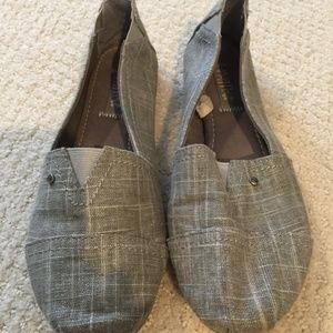 Mad Love Gray Slip Ons